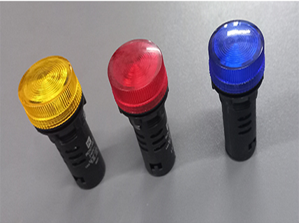 DSL Busbar Phase Indicator Lamp for for Cranes. To protect single phasing, we supply Phase Indicator System for Crane DSL Bus Bar with best quality LED Lamps and the body of the indicator is powder coated. This Indication lamp can be connected to bus bar or panel board of crane.